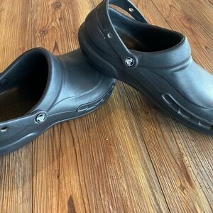 Men's size 12 Black Bistro Crocs Slingback Slip On Full Coverage Slip Resistant